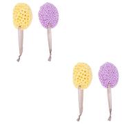 Healvian 4piezas Esponjas De Baño Para Bebés De Unidades Esponjas Exfoliantes De Algas Suaves y Seguras Para Limpieza Corporal Para Cuidado Piel Infantil
