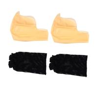 Healvian 4piezas Gorra de Látex para Cabeza Calva Accesorio de Cosplay para Maquillaje y Presentaciones para Disfraces de Monje o Monja