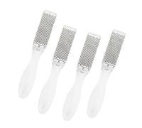 Healvian 4piezas Herramientas Para Pies Archivos De Acero Inoxidable Para Eliminar Piel Muerta y Masaje Limpiadores De Pies Duraderos Para Cuidado Personal y Bienestar