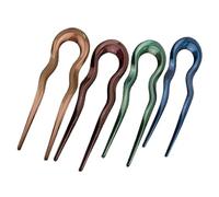 Healvian 4piezas Horquillas u Retro Para Cabello Accesorios De Moño Vintage Para Mujeres De Pelo Shiny