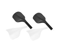 Healvian 4piezas Mascarilla Para Teñir El Cabello Negra Transparente Protector Facial Para Peluquería Cubierta Para Laca Corte De Cabello Salón