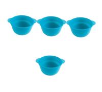 Healvian 4piezas Silicone Wax Melting Pot Tazón Flexible Para Cera Calentador Antiadherente Recipiente De Para Depilación y Derretir Cera De Limpiar y Usar Gran Capacidad Verde
