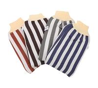 Healvian 4piezas Toalla de Baño Exfoliante Guantes de Baño Reutilizables de Doble Cara para Frotar y Ducha Guante Exfoliante para Eliminar Piel Muerta la Ducha