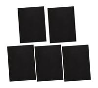 Healvian 5 Almohadillas Moldeadoras Negras de Plástico para Base de Bolso A4 08 MM Soporte Inferior Rectangular para Maletas y Bolsos Inserto Estabilizador para Viajes y Organización