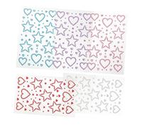 Healvian 5 Hojas Pegatinas Autoadhesivas para Cara y Cuerpo con Brillantes Forma de y con Adhesivo Fuerte para Maquillaje de San Valentín y Fiesta Decoración Facial Creativa para Mujeres