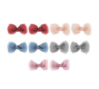 Healvian 5 Horquillas de Lazo para Niñas de Clips de Tela con Diseño Elegante y Accesorios para Fiestas y Incluye para Pequeñas Princesas