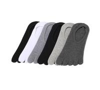 Healvian 5 pares Calcetines Invisibles Hombre Algodón Antideslizantes Silicona Transpirable Mezcla Colores bajo Corte Unisex