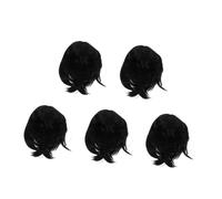 Healvian 5 Piezas Bob Wig Short With Bangs Natural Looking Straight Mushroom Bob Cosplay Hair For Women Comfortable Party And Halloween Role Playing Accessory