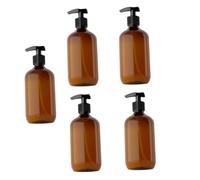 Healvian 5 Piezas Botella De Prensa De Botellas De Subenvase Para Baño y Cocina De Loción Rellenables De Maquillaje Para Cosméticos De Loción Para Baño y Cocina