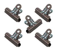 Healvian 5 Piezas Clips Bulldog Vintage de Hierro para Fotos y Papeles Pinzas Organizadoras Retro para Oficina Carpeta y Manualidades Suministros de Papelería