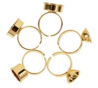 Healvian 5 Piezas Copas para Anillos de Pestañas Soporte para Extensiones de Pestañas Copas de Metal para Trabajo