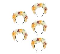 Healvian 5 Piezas Diadema Vintage con Flores y Mariposas Artificiales Diseño Elegante y Ligero para Halloween y Fiestas Temáticas Complemento Femenino para Disfraces Mexicanos Día Muertos