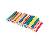 Healvian 50 Pcs bricolaje arte uñas bastón arcilla polimérica para arte uñas suministros manicura bricolaje pegatina bastones para caminar palos bastones arcilla Fruta vara