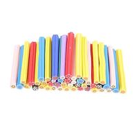 Healvian 50 Pcs pegatinas de uñas arte de uñas pegatinas polímero bastón de mano arcilla polimerica arcilla polimérica bricolaje arte de uñas palos manicura accesorios vara Material