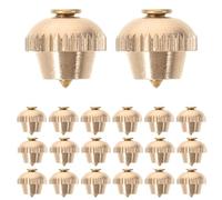 Healvian 50 Piezas Alfileres de Rosca Metálicos para Insignias 50 Piezas, Cierres Seguros para Manualidades y Broches, Herrajes Resistentes Acabado Pulido, Accesorios para Ropa y Proyectos