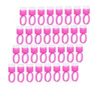 Healvian 50 Piezas Anillos Plásticos Para Pigmentos y Pegamento de Extensión de Pestañas Tazas Desechables para Tatuajes y Maquillaje Permanente Accesorios Profesionales para Salones y Uso