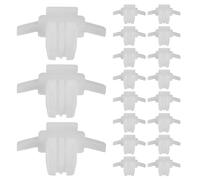 Healvian 50 Piezas Clips de Moldura del Paso de Rueda, Clips de Guardabarros de Rueda de Automóvil, para Vehículos y Vigas Laterales, Plástico Blanco, Antiscratch, Protege Vigas Laterales