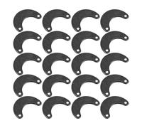 Healvian 50 Piezas Hebillas para Marco de Fotos de Alta Resistencia Sujetadores Metálicos en Forma Curvada Color Negro para Placas de Soporte Herrajes Versátiles para Enmarcado y Colgado