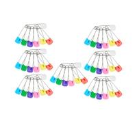 Healvian 50 Piezas Imperdibles de Seguridad para Pañales y Ropa, Alfileres de Seguridad para Baberos, Acero y Plástico, Ajustables, Portátiles, para Ñiño y Adultos Color Color Aleatorio