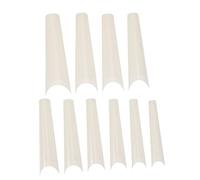 Healvian 500piezas Puntas De Uñas Artificiales De Diseño Francés Uñas Postizas Largas Para Manicura Profesional y Para Bodas y