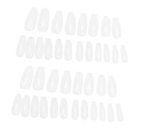 Healvian 500piezas Puntas Uñas Postizas Largas Completa Transparentes Fácil Cortar Pintar Para Salón Uñas Hogar