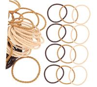 Healvian 50piezas Banda Elástica Alta Elasticidad Sujetador Coleta Fino Mujeres Accesorio Cabello