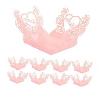 Healvian 50piezas Envoltorios de Chocolate con Diseño de Corazón y Rosa para Bodas Papel de Embalaje de Decoración de Fiesta