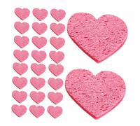 Healvian 50piezas Limpiador Facial Comprimido Forma De Esponjas Faciales De Pulpa De Madera Para Limpiar La Cara De Cuidado Facial