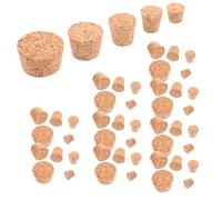 Healvian 50piezas Tapones de Corcho para Botellas de Vino Unidades Diferentes Cierre Hermético para Vino Cava Aceite y Bebidas Fabricados Madera Natural Uno
