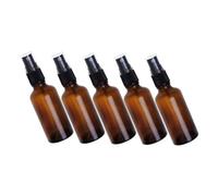 Healvian 5piezas Botellas De Vidrio Para Viaje Frasco De Vidrio Para Cosméticos Botellas De Viaje Prácticas Para Maquillaje y Diario