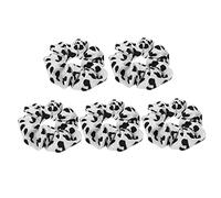 Healvian 5piezas Coleteros De Temperamental De Leche Para Cabello Accesorios De Pelo Para Mujeres y Diseño De Gran Elásticos Para Coletas