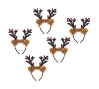 Healvian 5piezas Diadema de Asta Luminosa LED Tocado de Astas Creativo Accesorio Cabello de Fiesta Decoración Elegante Cabello