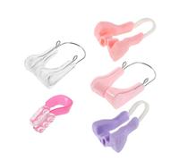 Healvian 5piezas Pinza Nariz Moldeadora de Silicona Corrector Nasal Invisible para Mejorar la Altura del Puente Nasal Uso Diario y Nocturno