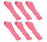 Healvian 6 Correas de Repuesto para Máscara de Buceo Elásticas, Diadema para Snorkel en Color Rosa Claro (32mm X 2,0mm), Suaves y Cómodas, Ideales para Natación, Snorkel y Buceo