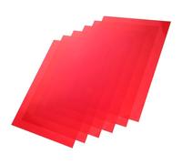 Healvian 6 Láminas de Película de Luz de Gel Rojo, Filtros de Colores para Luces Pérdida y Peso Ligero, Material PVC para Aulas y Álbumes de Recuerdos
