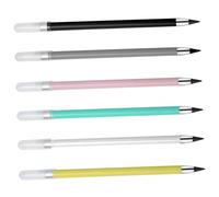 Healvian 6 Lápices Eternos sin Tinta Estudiantes sin Necesidad de Sacapuntas Resistentes y Reutilizables Colores Aleatorios Ideales para Dibujo y Escritura Diaria Color Color Aleatorio