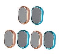 Healvian 6 Piezas Amoladora De Pie Herramientas De Mano Cepillo Limpiador De Uñas Amoladora Portátil Removedor De Cepillo De Piel Muerta Removedor De Pie De Piedra Pómez Natural Amoladora