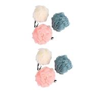 Healvian 6 Piezas bola de baño esponja baño esponjas baño shower gel acessórios casa de banho esponja de limpieza de baño bola de hojaldre de ducha bath bola de ducha Malla toallita de baño