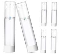 Healvian 6 piezas Botellas de Viaje Frascos Rellenable y Prueba de Fugas Pulverizador de Niebla Fina y Dispensador de Loción Envases Transparentes para Cosméticos y Cuidado Personal