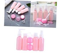 Healvian 6 Piezas Botellas Spray Portátiles para Viaje Envases Vacíos para Champú Loción y Perfume sin Fugas Diseño Ligero y Color Rosa para Maquillaje y Cuidado Personal