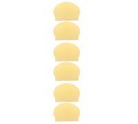 Healvian 6 Piezas Gorro Calvo de Látex Amarillo para Adultos Hombres y Mujeres, Elástico y Reutilizable, Adecuado para Maquillaje, Disfraces de Halloween y Fiestas de Cosplay