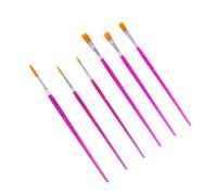 Healvian 6 Piezas Kit De Pinceles Para Pintar Uñas Herramientas Para Decorar Pasteles Herramientas De Pastel De Pincel De Pintura Pincel Redondo Pluma De Dibujo De Pintura De Puntos Rosy