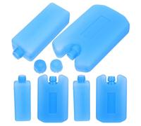 Healvian 6 Piezas Paquetes de Hielo Recargables para Hieleras y Aires Acondicionados, Bloques de Congelación de PE Compactos Rápido Enfriamiento para Transporte en Cadena de Frío y Oficina