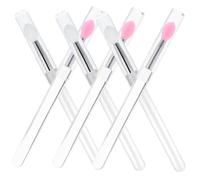 Healvian 6 Piezas Pincel De Labios Portátil De Silicona Aplicadores De Labios Tapa Herramientas De Maquillaje Para Mujeres y Sombras De Ojos