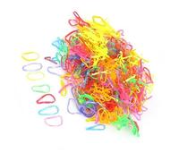 Healvian 600 piezas Coleteros Elásticos Mini Ovalados Aleatorios de para Cabello Perfectos para Peinados de Niñas y Bebés Material de Caucho Resistente Color Aleatorio Color Aleatorio