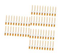 Healvian 60piezas Pinceles De Limpieza Pequeños Mango De Madera para Teclados y Pintura Duraderos y Ligeros Tareas del Hogar