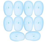 Healvian 6pares Fundas de Silicona para Protección Auditiva Protectores de Oídos para Tinte de Cabello para Salón de Belleza o Uso Casa Color Azul por Paquete Protectores Auditivos para Teñ