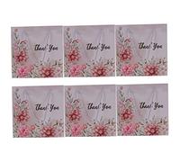 Healvian 6piezas Bolsas De Obsequio De Papel Reutilizables Para Mamá De Obsequio Día Madre Embalaje De Flores Bolsa De Mano Pequeña