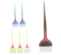 Healvian 6piezas Cepillos Para Teñir Cabello Herramientas De Coloración y Aplicación Accesorios De Peluquería Cerdas Suaves y Densas Para Uso Profesional y Doméstico Mixtos