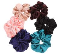 Healvian 6piezas Coleteros De Satén Para Mujeres De Elegantes Accesorios Para Peinados Sofisticados y Cómodos